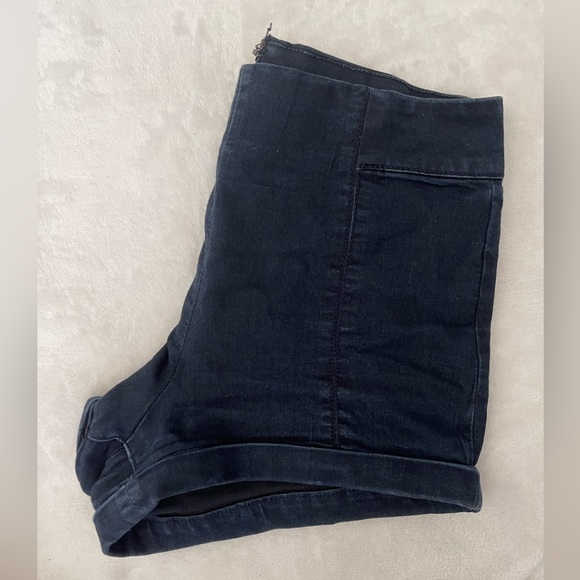 Dark Jean Booty Shorts - Picture 2 of 3